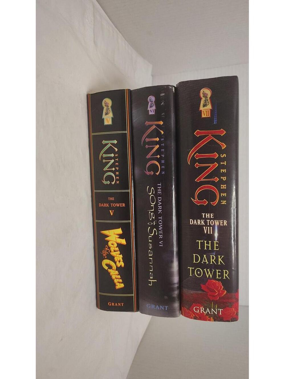 Stephen King Dark Tower 5, 6, 7, First Edition Hardcover Set Grant Dust Jackets